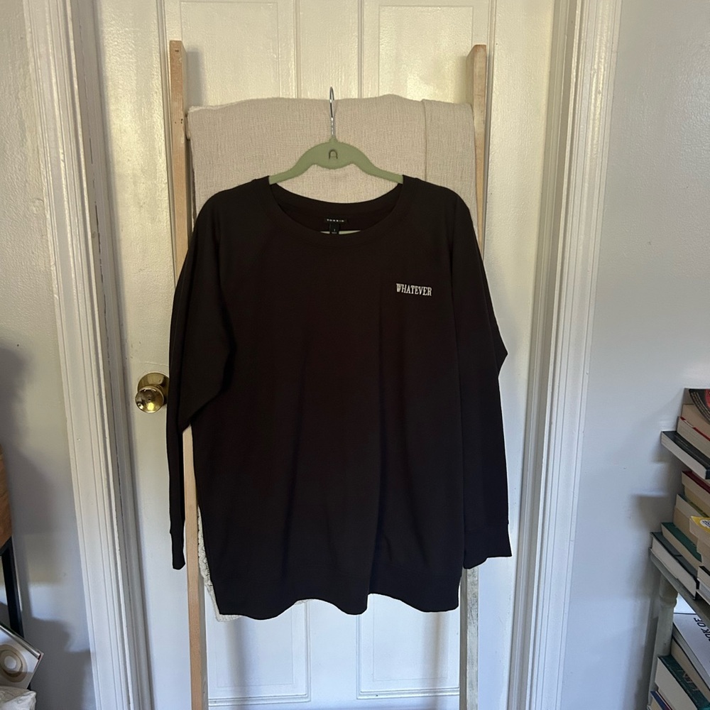 Torrid charcoal gray Crew Neck Sweatshirt